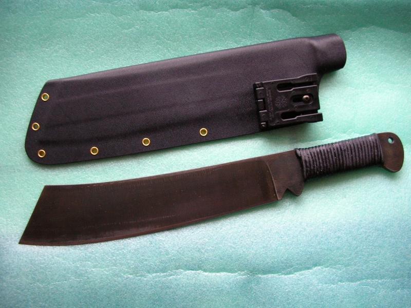 knifepics:  Custom choppers/camp knives