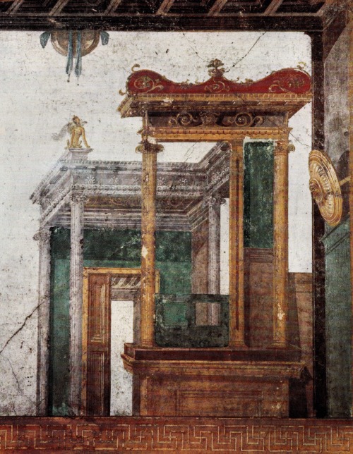 vertigo1871: Every respectable building should have a sphinx on the roof.House of the Vettii, Pompei