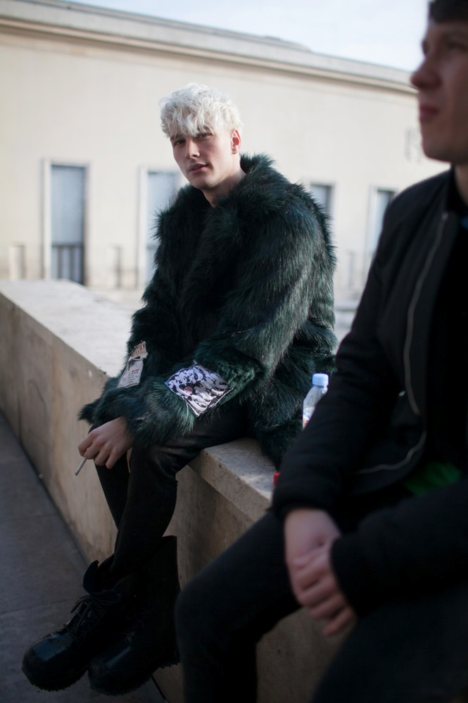 damplaundry:  Benjamin Jarvis at PFW F/W 2015 by Kuba Dabrowski