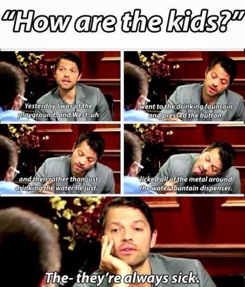 lost-and-confused-fallen-angel: Misha is so sassy. I love it