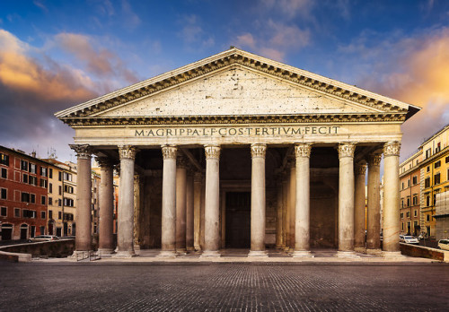 romebyzantium:The Pantheon is noteworthy, among all surviving Roman temples, for its remarkably fine