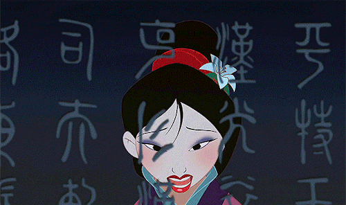 satoshiskon: When will my reflection show who I am inside? Mulan (1998) dir. Tony Bancroft, Barry Co
