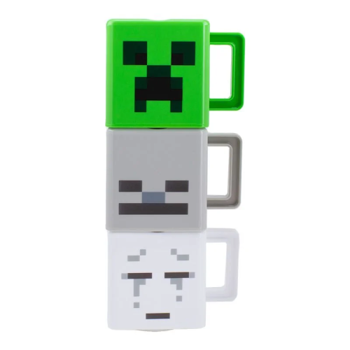 magicalshopping: ♡ Minecraft Stacking Mugs Set from Merchoid ♡ 