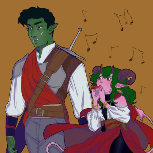 So a bard&hellip; that only plays the kazoo?She also takes a liking to green things. C: