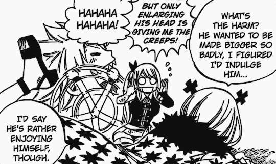 fairytailwitch:  a way too happy and gigantic-headed natsu being the dork that he