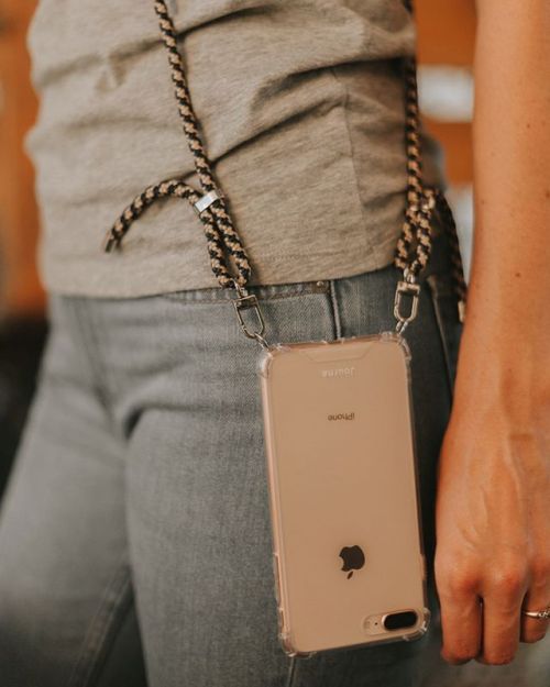 You don’t have to compromise style for convenience with our modern acrylic crossbody phone cas