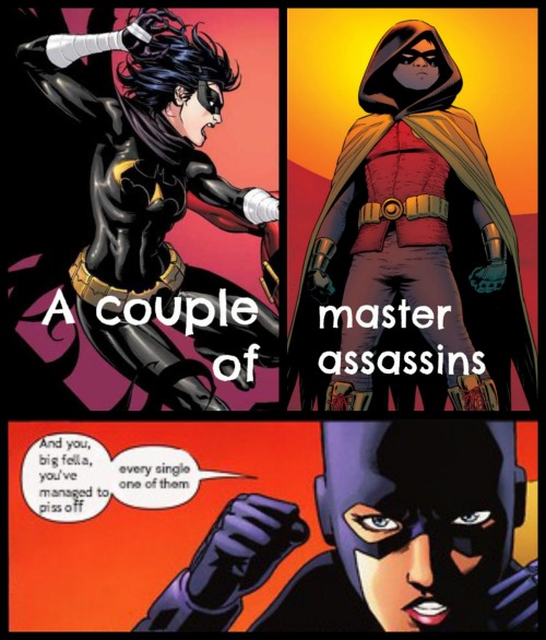 lets-stop-the-killings-of-robins:daydreamingandnightwondering:Batfamily assemble Ok, sorry this