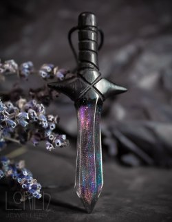 sosuperawesome:  Crystal Sword Pendants 