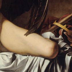 v-ersacrum:  Caravaggio, Amor vincit omnia (details),  1601–1602   