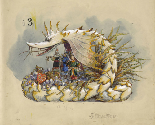 thatsacooldragon:Float designs, 1888-1904The Krewe of Proteus is the second oldest parade krewe in New Orleans Mardi Gra