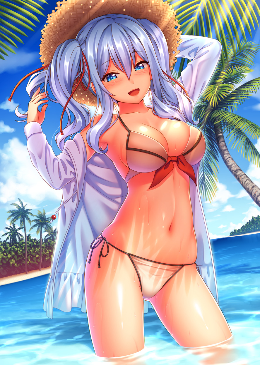 caskitsune:  水着鹿島 | ナズナ※Permission was granted by the artist to upload