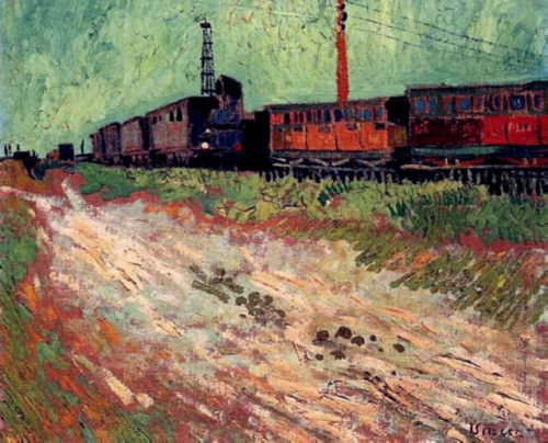 artist-vangogh - Railway Carriages, 1888, Vincent van...