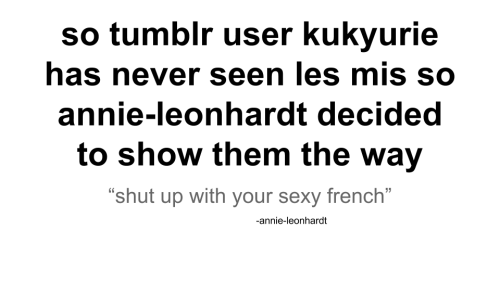 annie-leonhardt:so i asked kukyurie who’s never seen les mis to give their opinion on les mis charactersit got intenseoS