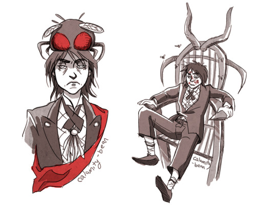 calamity-bean:Absolutely infatuated with Beelzebub’s design in Good Omens… Nothing but 