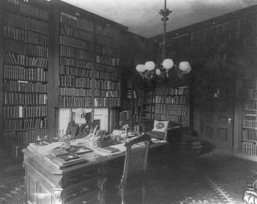 George Bancroft in his library (c. 1889), by Frances Benjamin Johnston.