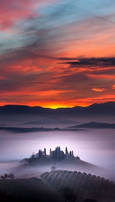 juicylilsecrets:  fractiousmind:Towards the Heaven.. Tuscany, Italy (by Alberto Di
