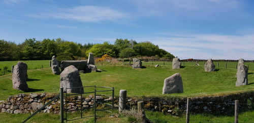 Easter Aquhorthies Neolithic Recumbent Stone Circle, Aberdeenshire, 19.5.18.