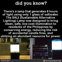 did-you-kno:  There’s a lamp that generates