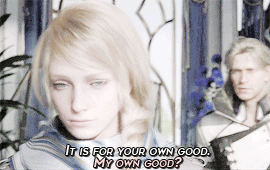 thechocobros:Ravus showing that his sister was his only preoccupation all along |