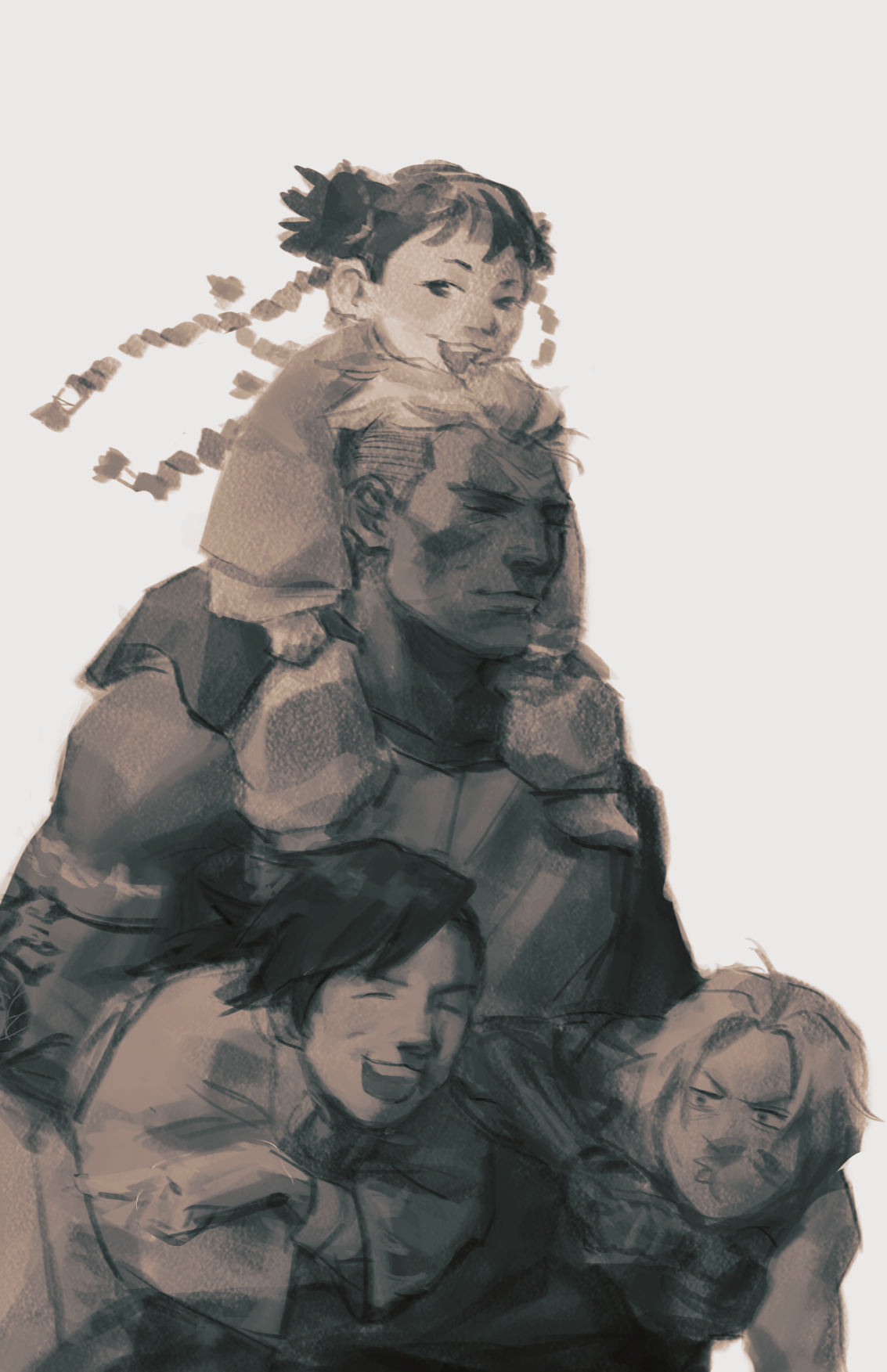 axiiro:unfinished scar paintings that have been in my files for a while skjdfsjk