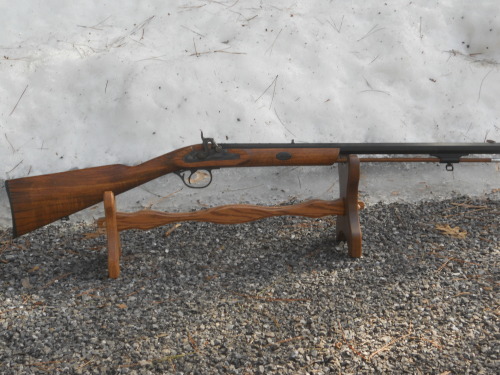 Did some muzzleloader shooting with a friend today.  Used .50 cal roundballs, only set up at 40 yard