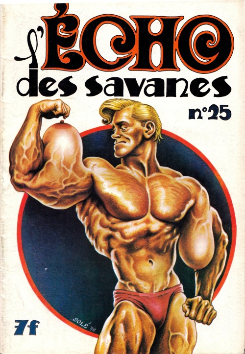 Jean Solé - Cover of french comics magazine “L’Echo des Savanes” n° 25 - Fourth quarter 1975 Editions du Fromage, Paris