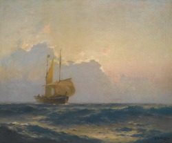 laclefdescoeurs:  Ship at Dusk, Alexei Vasilievich Hanzen