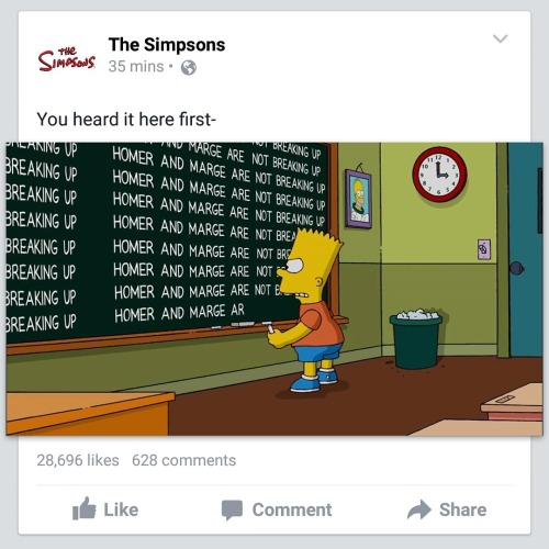 fyspringfield:Looks like the Homer and Marge separation was a rumour!