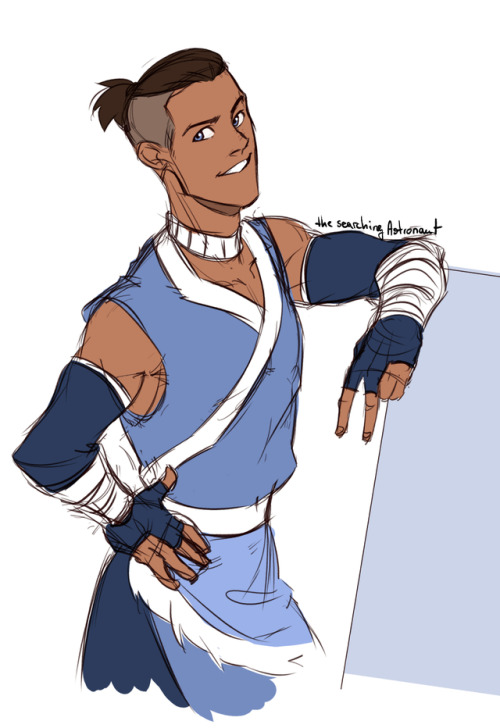 thesearchingastronaut:looove the new design for sokka. Those korra sleeves are just amazing. Everybo