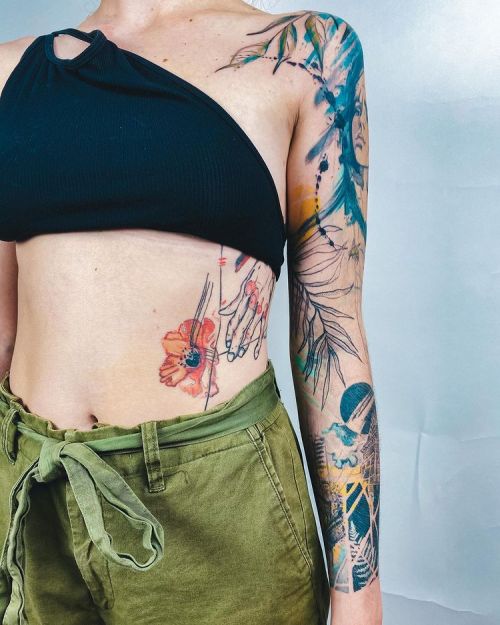 TOP 10 Best Stomach Tattoos For Men  TattooTab