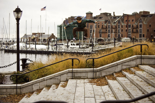 Eli Reed, switch ollie into the bank.Photo by Sean Cronan