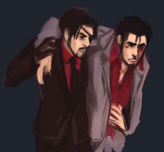 saltandbees:Kiryu x Everyone doodlesAlso eyepatch Kiryu because I’m a monster