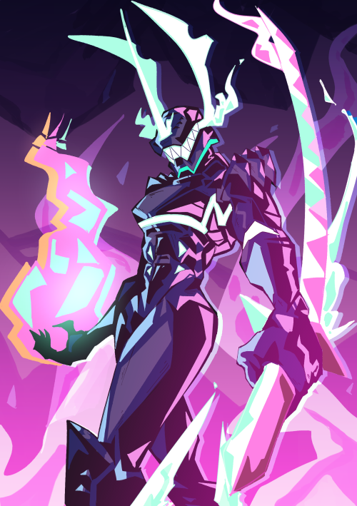 ferris-art: commission of that one twink from promare everyone loves in the armor that went criminal