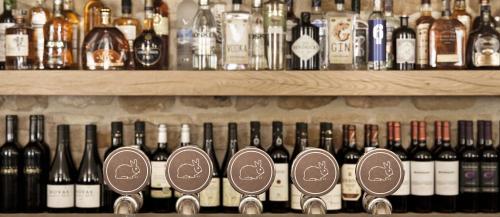 {The Wild Rabbit in the Cotswolds has rooms that are filled with elements that are part of the rusti