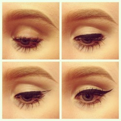 phoebealanabrown:  Eye liner tutorial done by me on Sinead. Using MAC blacktrack eyeliner and a MAC 210 brush.