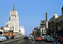 memoriastoica:  Kress, Carnation &amp; General of America Insurance ads; Los Angeles. Circa 1954. 