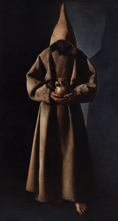 beyond-the-pale:   Francisco de Zurbarán, Saint Francis of Assisi in His Tomb, c. 1630Milwaukee Art Museum