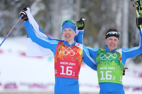 dazlioussnow:Silver for Aino-Kaisa Saarinen and Kerttu Niskanen in women’s team sprint  (x) Gold for