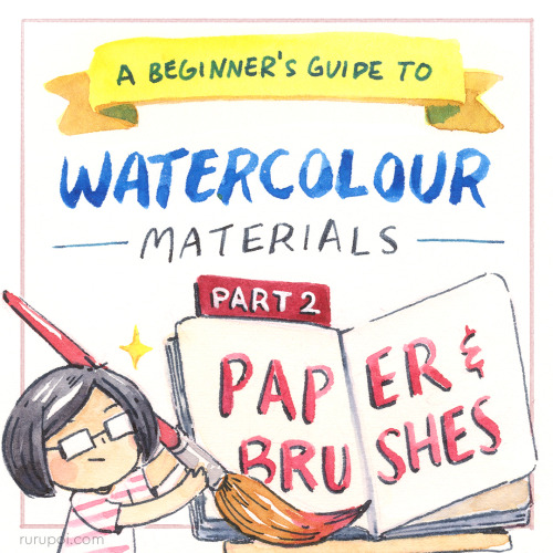 Part 1: PaintsPart 2: Let&rsquo;s talk about selecting paper and brushes!⁣Paper is such a person