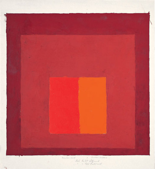 wherethespiritmeetstheboneposts:Josef Albers (German-American, 1888 - 1976) Colour studies for Hom