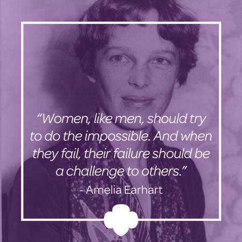 “We’re celebrating Women’s History Month today with the courageous Amelia Earhart. In yo