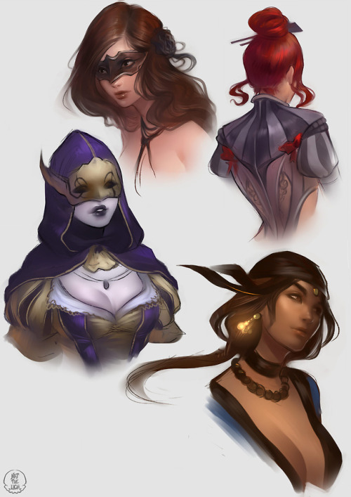 natthelich:Doodling some AC multiplayer girlies.