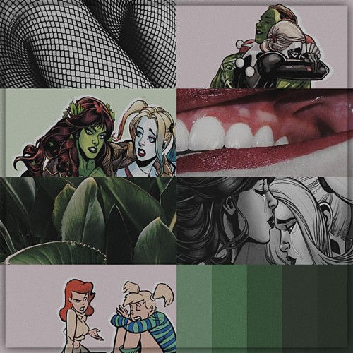 utakanalight:femslash february day 8: Poison Ivy x Harley Quinni. snow ghosts — secret gardenii. hal