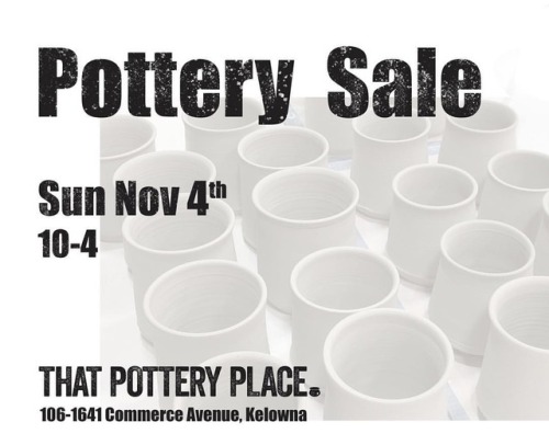 In the theme of fall, and starting to think about Christmas (ahhhhhh) we’re having a pottery show an