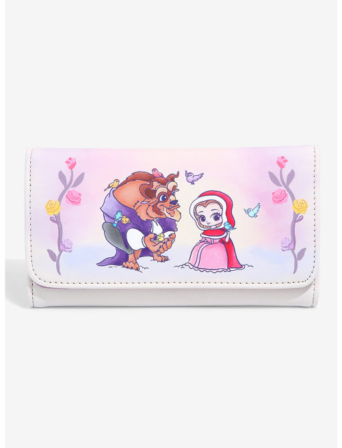 Beauty and The Beast mini backpack and wallet by Loungefly found at Hot Topic.BackpackWallet