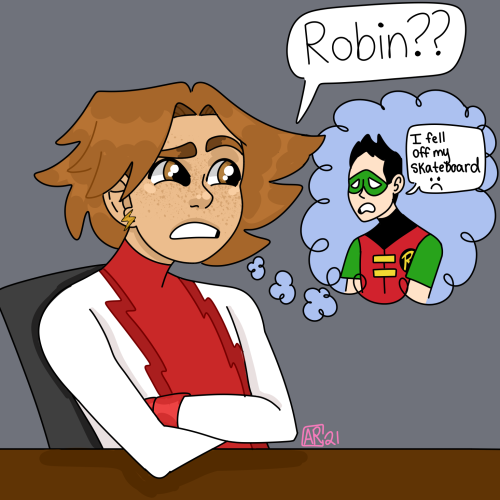 sam-and-crystal:in the good timeline there were 2 robins at the same time Alsjgdjalajdjajas yeah she