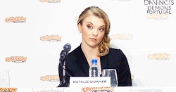 5by5brittana:  Natalie Dormer casually plotting to murder you  And you know she could if she wanted, too.