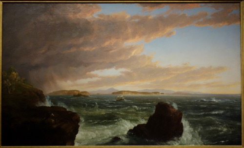 View Across Frenchman’s Bay from Mt. Desert Island, after a Squall, Thomas Cole, 1845