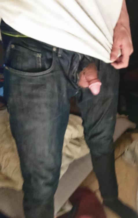 Clothed sneaky amateur pictures of small uncut cock… such a tiny fucking dick.