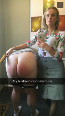 otkfme:   cfnmfuntown:  humiliationism:  My husband disobeyed me.  HER I might disobey on purpose!  And she is letting all of her friends know about it. 
